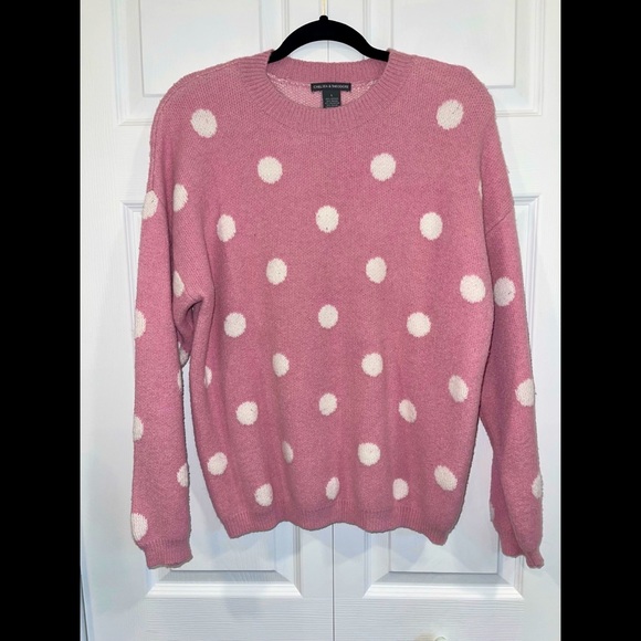 Chelsea Theodore Polka Dot Sweater 